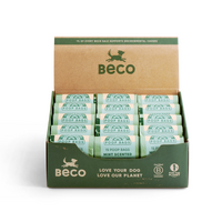 Beco Poop Bags Mint Scented Countertop Display for Single Rolls 30 Pack image