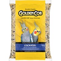 Golden Cob Cockatiel Seed Mix with Vitamins & Minerals Bird Feed 10kg image
