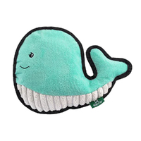 Beco Rough & Tough Recycled Whale Durable Dog Squeaker Toy Medium image
