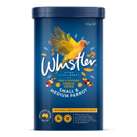 Whistler Small & Medium Parrot Freeze Dried Bird Food Fruit & Vegetable 8 x 120g image