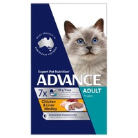 Advance Adult 1+ Years Wet Cat Food Chicken & Liver Medley 7 x 85g image