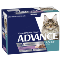 Advance Adult 1+ Indoor Wet Cat Food w/ Chicken & Turkey in Jelly 12 x 85g image