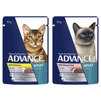 Advance Adult 1+ Wet Cat Food Tender Chunks in Jelly Multi Pack 12 x 85g image