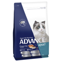 Advance Adult 1+ Dry Cat Food Ocean Fish w/ Rice 3kg image