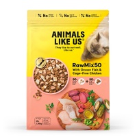 Animals Like Us Rawmix50 Dry Cat Food with Ocean Fish & Cage-Free Chicken 1.36kg image
