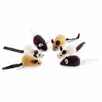 Petface Precious Paws Mini Mice Interactive Pet Toy for Cats & Kitten 6pcs image