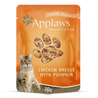 Applaws Natural Cat Food Chicken Breast With Pumpkin Pouch 70g 16 Pack image