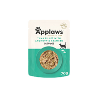 Applaws Natural Cat Food Tuna With Anchovy & Seaweed Pouch 70g 16 Pack image