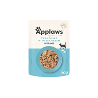 Applaws Natural Cat Food Tuna With Sea Bream Pouch 70g 16 Pack  image