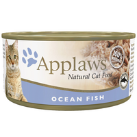 Applaws Natural Cat Food Ocean Fish Tin 70g 24 Pack  image