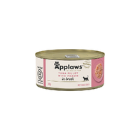 Applaws Natural Cat Food Tuna Fillet With Prawn Tin 70g 24 Pack  image