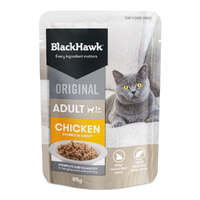 Black Hawk Adult 1+ Complete & Balanced Wet Cat Food Chicken in Gravy 12 x 85g image
