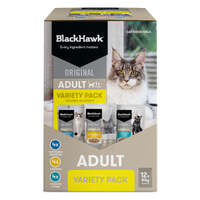 Black Hawk Adult 1+ Wet Cat Food Variety Pack in Gravy 12 x 85g image