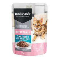 Black Hawk Kitten Up to 12 Months Wet Cat Food Chicken & Ocean Fish 12 x 85g image