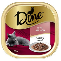 Dine Saucy Morsels with Salmon Cat Food 7 x 85g  image