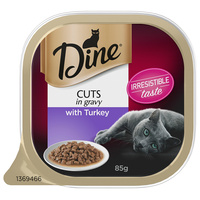 Dine Turkey Cuts with Gravy Cat Food 85g x 14 image