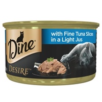 Dine Tuna Slices Cat Food in a Light Jus 85g x 24 image