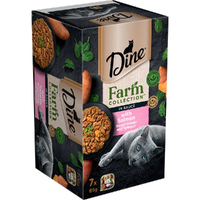 Dine Farm Collection Wet Cat Food with Salmon Sweet Potato & Spinach 7 x 85g image
