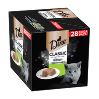 Dine Classic Collection Kitten 2-12 Months Wet Cat Food Chicken & Fish 85g x 24 image