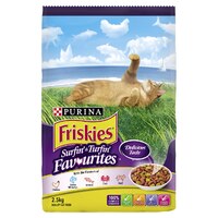 Friskies Adult Surfin & Turfin Favourites Dry Cat Food 2.5kg image