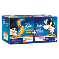 Felix Sensations Jellies Favourites & As Good As it Looks Wet Cat Food 36 x 85g image
