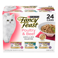 Fancy Feast Wet Cat Food Poultry & Beef Grilled Collection Variety Pack 24 x 85g image