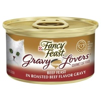 Fancy Feast Gravy Lovers Wet Cat Food Beef Feast in Roasted Beef Gravy 24 x 85g image