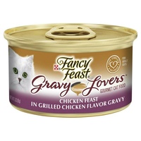 Fancy Feast Gravy Lovers Wet Cat Food Chicken Feast in Grilled Chicken 24 x 85g image