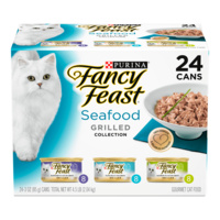 Fancy Feast Wet Cat Food Seafood Grilled Collection Variety Pack 24 x 85g image