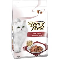 Fancy Feast Dry Cat Food Beef Salmon & Cheese 1.4kg image