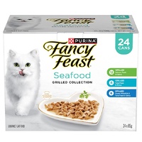 Fancy Feast Seafood Grilled Collection Wet Cat Food Variety Pack 24 x 85g image