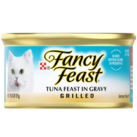 Fancy Feast Adult Grilled Wet Cat Food Tuna Feast in Gravy 24 x 85g image