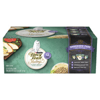 Fancy Feast Medleys Shredded Fare Collection Variety Pack Wet Cat Food 12 x 85g image