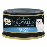 Fancy Feast Royale Wet Cat Food Fine Flakes Tuna 85g x 24  image