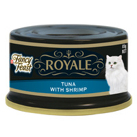 Fancy Feast Royale Wet Cat Food Tender Tuna & Shrimp 85g x 24  image