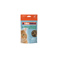 Feline Natural NZ Lamb & Organs Healthy Bites Grain-Free Natural Cat Treats 50g image