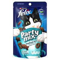 Felix Party Mix Seafood Mix Cat Treats Tuna Salmon & Snapper 8 x 60g image