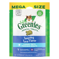 Greenies Feline Dental Treats Tempting Tuna Flavor for Cats Mega Size 130g image