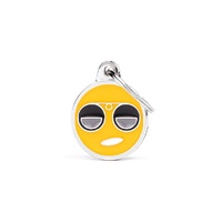 My Family Charm Emoticon Cool Personalised ID Tag Dog & Cat Collar Accessory image