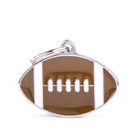 My Family Charm American Football ID Tag Dog & Cat Collar Accessory image