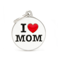 My Family Charm Love Mom Pet ID Tag Collar Accessory image