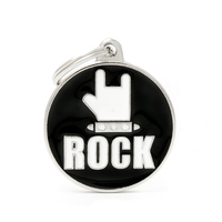 My Family Charm Rock Pet ID Tag Collar Accessory image
