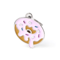 My Family Food Collection Donuts ID Tag Dog & Cat Collar Accessory image