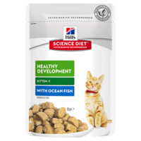 Hills Kitten Healthy Development Wet Cat Food Ocean Fish 12 x 85g image