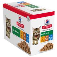 Hills Kitten Favorite Selection Variety Pouches Wet Cat Food 12 Pack image