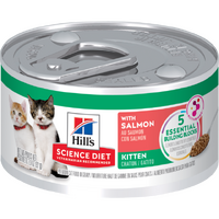 Hills Science Diet Kitten Wet Cat Food with Savory Salmon Entree 24 x 85g image