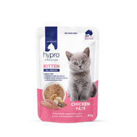 Hypro Premium Kitten All Breeds Grain-Free Wet Cat Food Chicken Pate 12 x 85g image