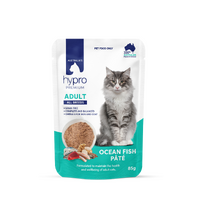 Hypro Premium Adult All Breeds Grain-Free Wet Cat Food Ocean Fish Pate 12 x 85g image