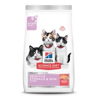 Hills Kitten Sensitive Stomach & Skin Dry Cat Food Salmon & Brown Rice 1.59kg image
