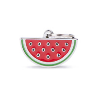 My Family Food Collection Watermelon ID Tag Pet Dog & Cat Collar Accessory image
